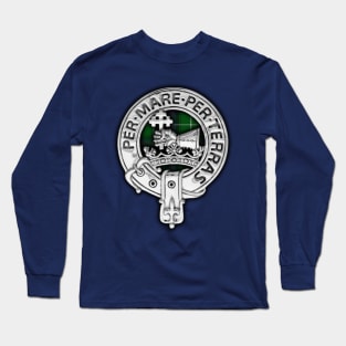 Clan MacDonald of the Isles Crest & Tartan Long Sleeve T-Shirt